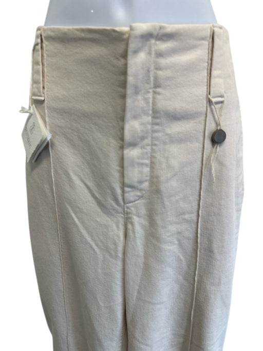 Brunello Cucinelli Size 6 Khaki Beige Cotton Blend High Rise Pintuck Front Pants Khaki Beige / 6