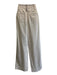 Brunello Cucinelli Size 6 Khaki Beige Cotton Blend High Rise Pintuck Front Pants Khaki Beige / 6