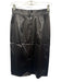 Dolce & Gabbana Size 40 Dark Gray Acetate Blend Satin Paneled Back Zip Skirt Dark Gray / 40