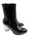 Opening Ceremony Shoe Size 38 Black & Silver Leather Upper Patent Ankle Boots Black & Silver / 38