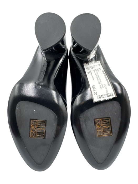 Opening Ceremony Shoe Size 38 Black & Silver Leather Upper Patent Ankle Boots Black & Silver / 38