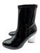 Opening Ceremony Shoe Size 38 Black & Silver Leather Upper Patent Ankle Boots Black & Silver / 38