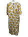 Baum und Pferdgarten Size 40 Cream White & Yellow Silk Floral Short Sleeve Dress Cream White & Yellow / 40