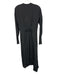 Liviana Conti Size 42 Black & White Viscose & Silk Geometric Long Sleeve Dress Black & White / 42