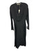 Liviana Conti Size 42 Black & White Viscose & Silk Geometric Long Sleeve Dress Black & White / 42