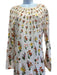 Agua by Agua Bendita Size M Cream Pink & Multi Viscose Blend Floral Dress Cream Pink & Multi / M