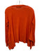 Stella McCartney Size 38 Orange Wool & Silk Knit Ribbed Hem Drape Sweater Orange / 38