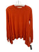 Stella McCartney Size 38 Orange Wool & Silk Knit Ribbed Hem Drape Sweater Orange / 38