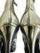 Balenciaga Shoe Size 40 Silver Leather Upper Metallic Pointed Toe Side Zip Boots Silver / 40
