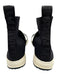 Balmain Shoe Size 36 Black, Silver & White textile upper Metallic Logo Sneakers Black, Silver & White / 36