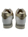 Tod's Shoe Size 34 Gold & White Leather Upper Glitter Round Toe Lace Up Sneakers Gold & White / 34