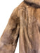 Size Est S Light Brown Mink Shawl Collar Hook & Eye Closure Mid Length Coat Light Brown / Est S