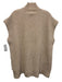 Ganni Size M Beige Wool Blend Turtleneck Sleeveless Sweater Beige / M