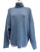 Gabriela Hearst Size S Sky Blue Cashmere Ribbed Knit Turtleneck Sweater Sky Blue / S