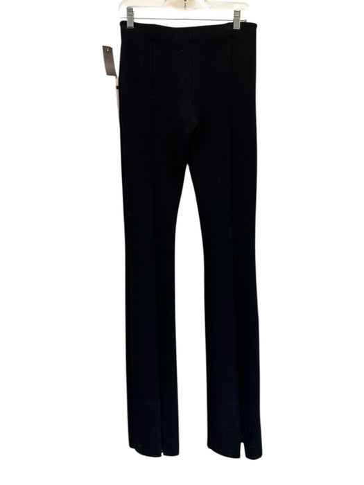 Sportmax Size S Black Knit pleat front Zip Ankle Straight Leg Pants Black / S