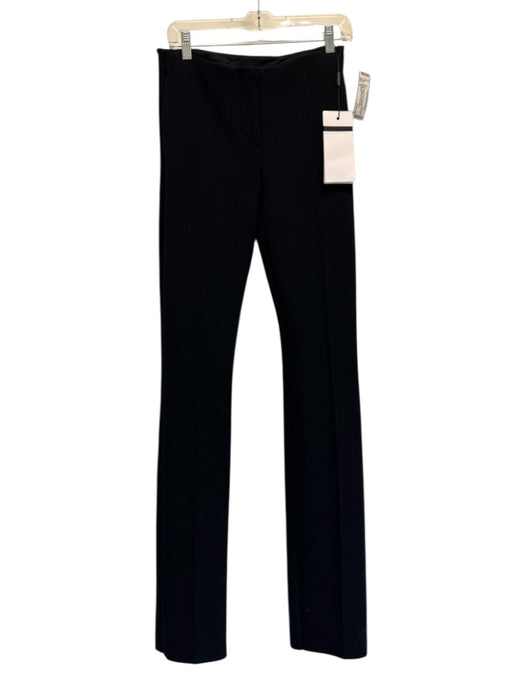 Sportmax Size S Black Knit pleat front Zip Ankle Straight Leg Pants Black / S