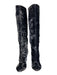 Bottega Veneta Shoe Size 36.5 Blue & Brown textile upper Crushed Velvet Boots Blue & Brown / 36.5