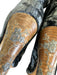 Bottega Veneta Shoe Size 36.5 Blue & Brown textile upper Crushed Velvet Boots Blue & Brown / 36.5