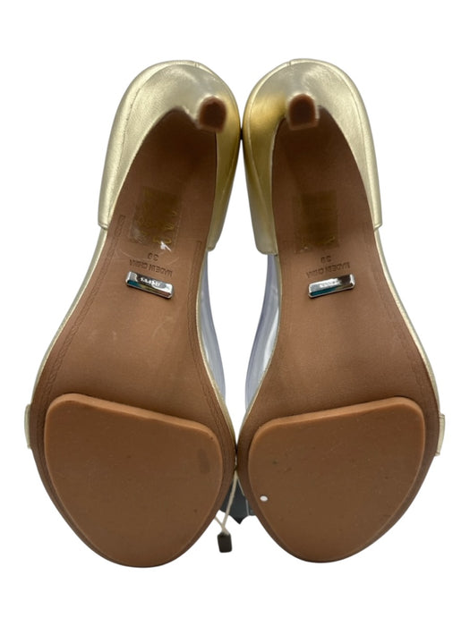 Reiss Shoe Size 39 Champagne Gold Leather Upper Ankle Strap Sandals Champagne Gold / 39