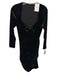 Isabel Marant Size 42 Black Polyester Blend Velvet Gathered Bodice Mini Dress Black / 42