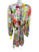 Alice + Olivia Size S Multi Color Viscose Blend Long Sleeve Floral Print Dress Multi Color / S