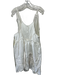 Free People Size M White Cotton & Modal Sleeveless Halter Button Front Dress White / M