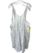 Free People Size M White Cotton & Modal Sleeveless Halter Button Front Dress White / M