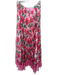 Alice + Olivia Size S White, Pink & Green Polyester Blend Sheer Overlay Skirt White, Pink & Green / S