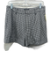 Alice + Olivia Size M Black & White Polyester & Viscose Houndstooth Mini Shorts Black & White / M