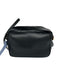 Gucci Black Leather Interlocking GG Zip Top Tassel Detail Crossbody Bag Black
