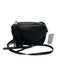 Gucci Black Leather Interlocking GG Zip Top Tassel Detail Crossbody Bag Black