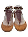 Valentino Garavani Shoe Size 39.5 Burgundy Red Leather Upper Rockstud Sandals Burgundy Red / 39.5
