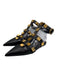 Valentino Garavani Shoe Size 41 Black & Gold Tone Leather Upper Rockstud Flats Black & Gold Tone / 41