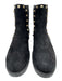 Valentino Garavani Shoe Size 41 Black & Gold Tone Leather Upper Rockstud Boots Black & Gold Tone / 41