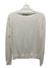 Theory Size M Ivory Wool Mock Neck Long Sleeve Top Ivory / M