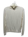Theory Size M Ivory Wool Mock Neck Long Sleeve Top Ivory / M