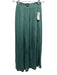 Louise Misha Size 34 Forest Green Viscose Elastic Waistband Silk Feel Midi Skirt Forest Green / 34