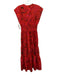 Derek Lam 10 Crosby Size 0 Red, Brown, Pink Polyester psychedelic Maxi Dress Red, Brown, Pink / 0