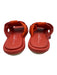 Patrizia Bonfanti Shoe Size 37 Red & Orange Leather Upper Woven Slide Sandals Red & Orange / 37