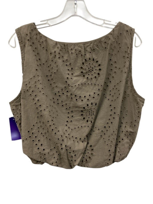 California Southern Style Size XS/S Taupe Beige Cotton Sleeveless Short Set Taupe Beige / XS/S