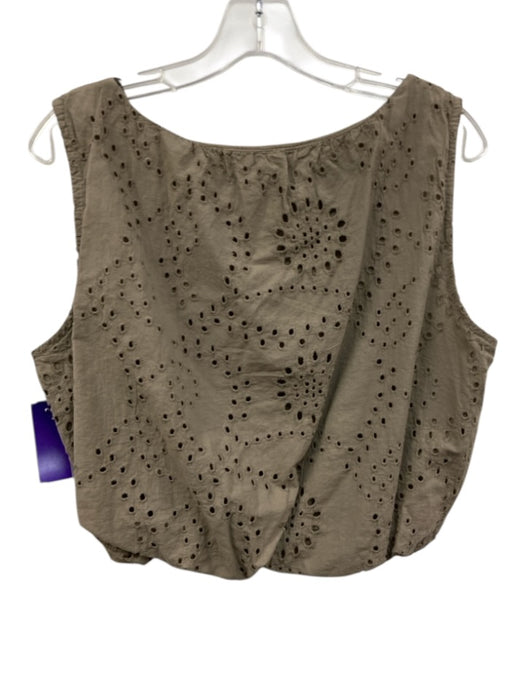 California Southern Style Size XS/S Taupe Beige Cotton Sleeveless Short Set Taupe Beige / XS/S