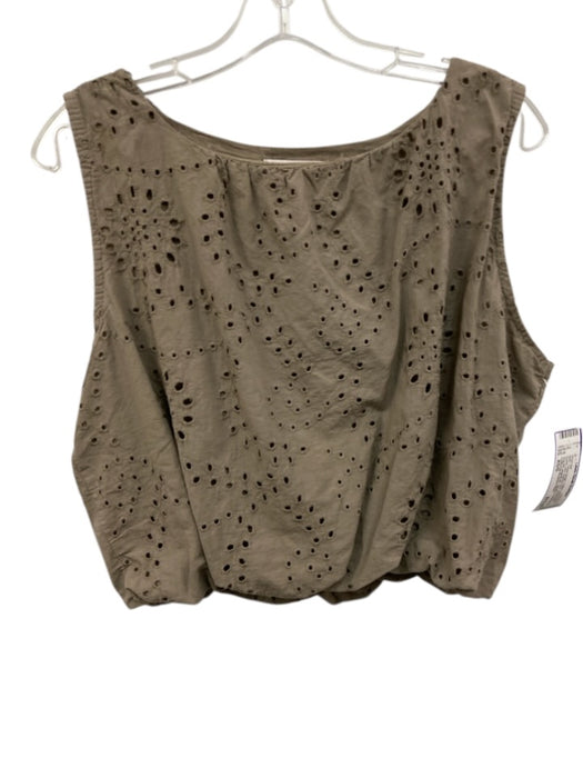 California Southern Style Size XS/S Taupe Beige Cotton Sleeveless Short Set Taupe Beige / XS/S