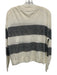 Vince Size XS Cream White & Black Linen Long Sleeve Stippling Semi Sheer Top Cream White & Black / XS