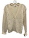 Splendid Collection Size S Cream Cashmere Long Sleeve Knit Buttons Cardigan Cream / S