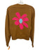 Lisa Todd Size XS Brown, Pink, Blue Cotton & Acrylic Long Sleeve Cardigan Brown, Pink, Blue / XS