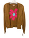 Lisa Todd Size XS Brown, Pink, Blue Cotton & Acrylic Long Sleeve Cardigan Brown, Pink, Blue / XS