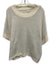 JS 71 Size M Cream & Silver Acrylic & Polyester Sequins Loose Knit Sweater Cream & Silver / M