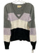 Nation Los Angeles Size S Gray, Purple & Black Cotton & Alpaca Blend Sweater Gray, Purple & Black / S