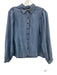 Lilla P Size XS Medium Wash Lyocell Chambray Long Balloon Sleeve Button Up Top Medium Wash / XS
