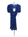 Diane Von Furstenberg Size XS Blue, White, Orange Viscose Abstract Print Dress Blue, White, Orange / XS